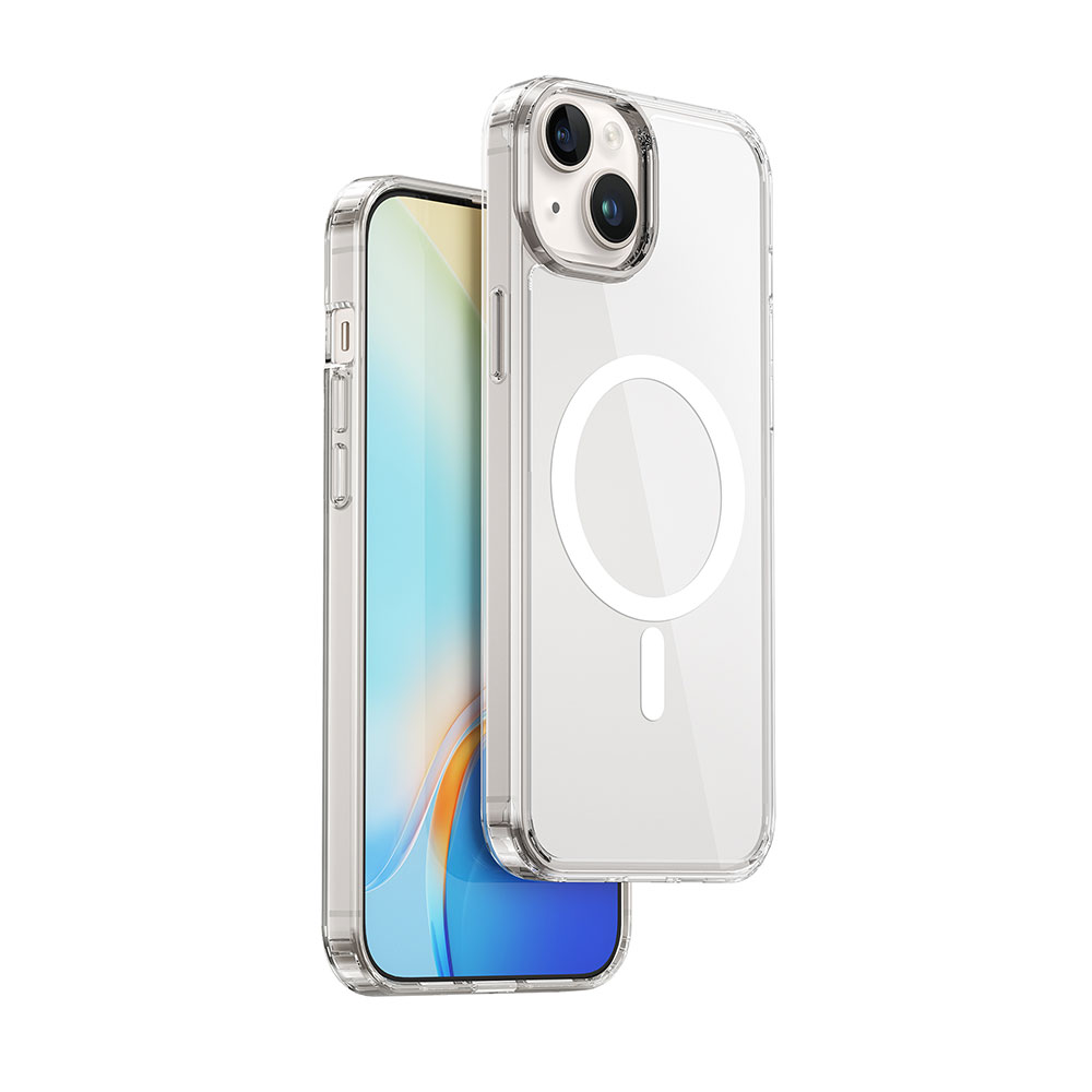 Apple iPhone 15 Uyumlu Kılıf Wiwu MCC-101 Magnetic Crystal Sert PC Kapak - 1