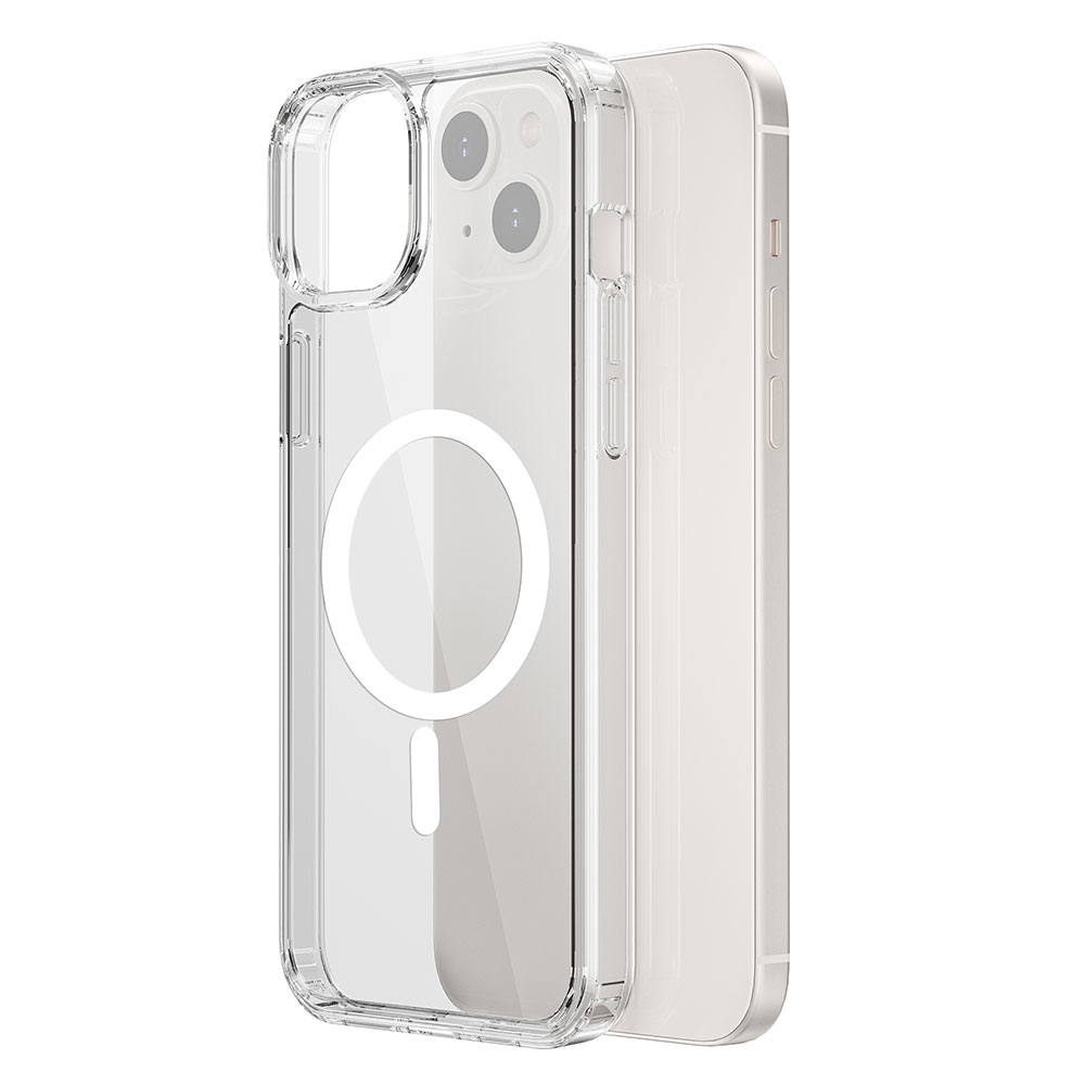Apple iPhone 15 Uyumlu Kılıf Wiwu MCC-101 Magnetic Crystal Sert PC Kapak - 3