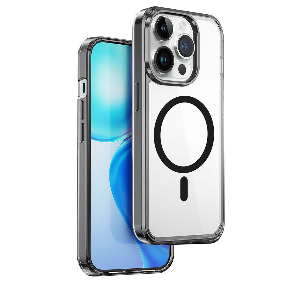 Apple iPhone 15 Pro Uyumlu Kılıf Wiwu MCC-101 Magnetic Crystal Sert PC Kapak - 1