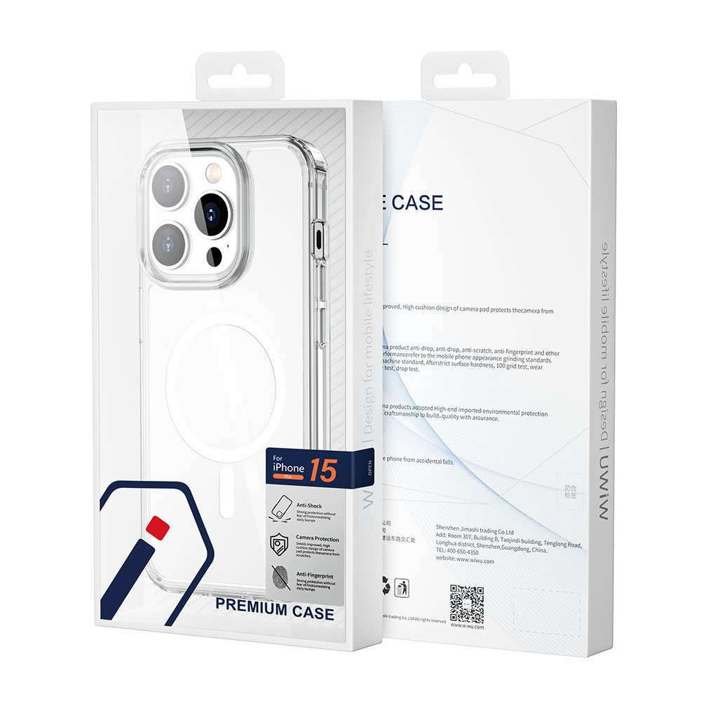 Apple iPhone 15 Pro Max Uyumlu Kılıf Wiwu MCC-101 Magnetic Crystal Sert PC Kapak - 4