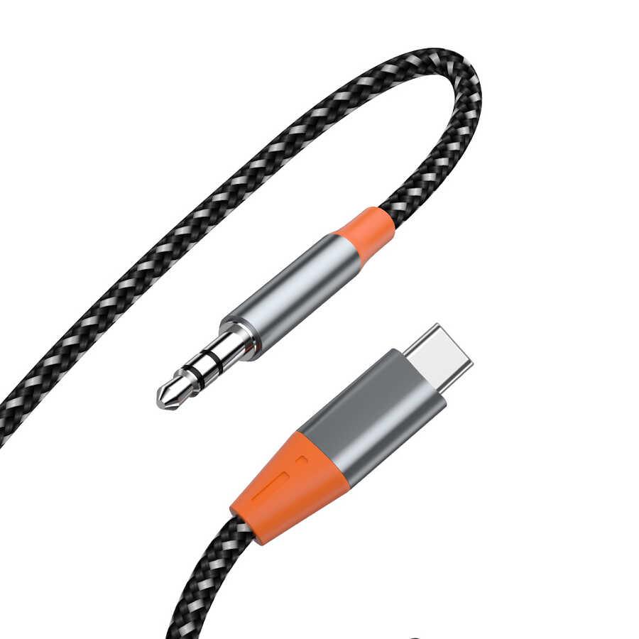 Wiwu YP07 Type-C To 3.5mm Aux Audio Ses Kablosu 1.2M - 1