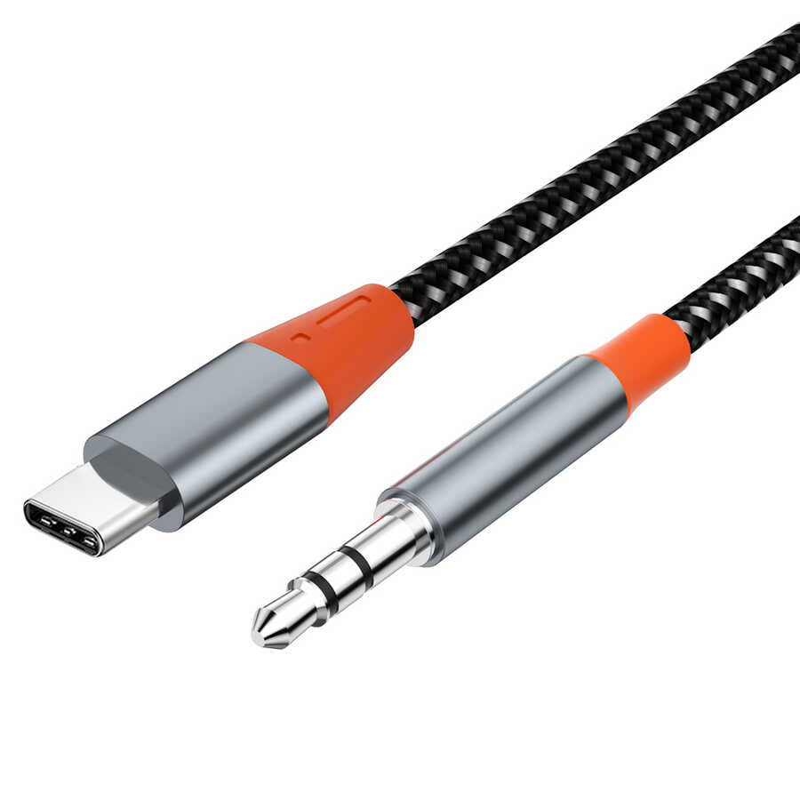 Wiwu YP07 Type-C To 3.5mm Aux Audio Ses Kablosu 1.2M - 2