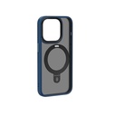 Apple iPhone 15 Pro Uyumlu Kılıf Wiwu ZMM-010 Magsafe Şarj Özellikli Mat Arka Yüzey Standlı Kapak - 3