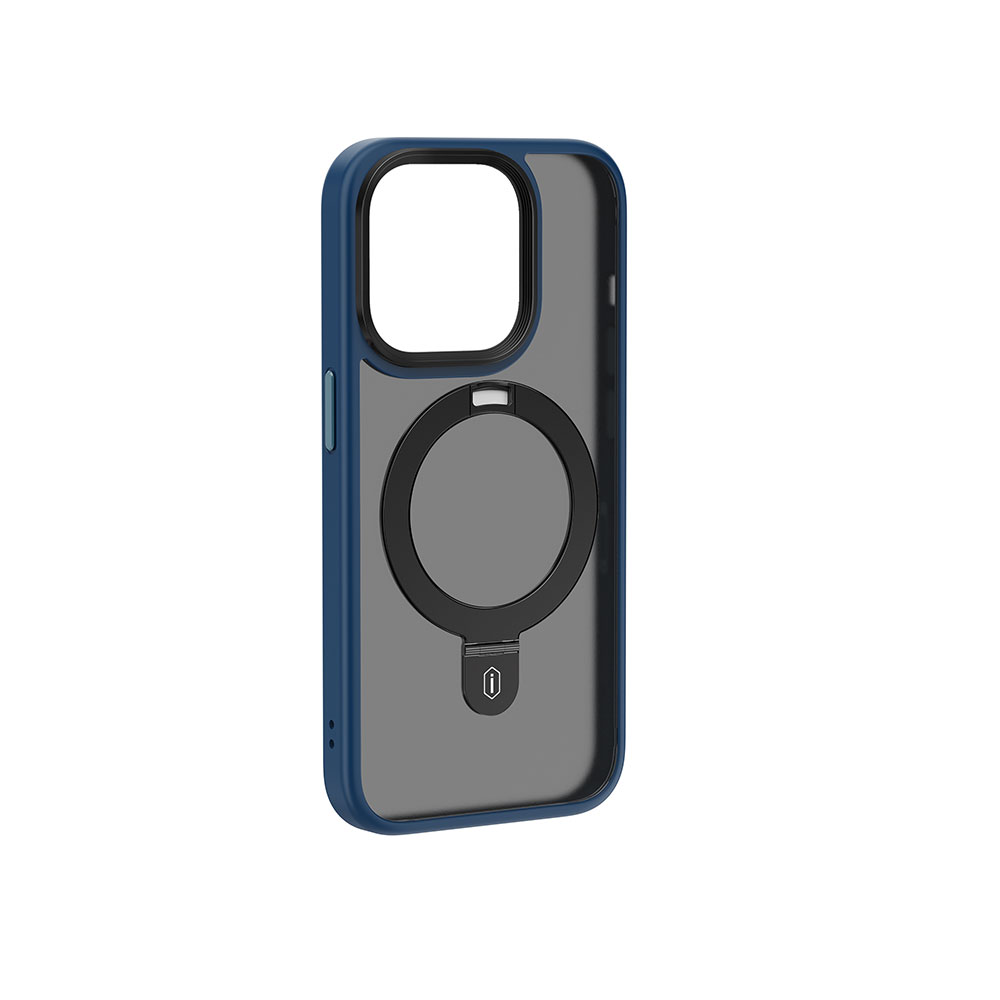 Apple iPhone 15 Pro Max Uyumlu Kılıf Wiwu ZMM-010 Magsafe Şarj Özellikli Mat Arka Yüzey Standlı Kapak - 4