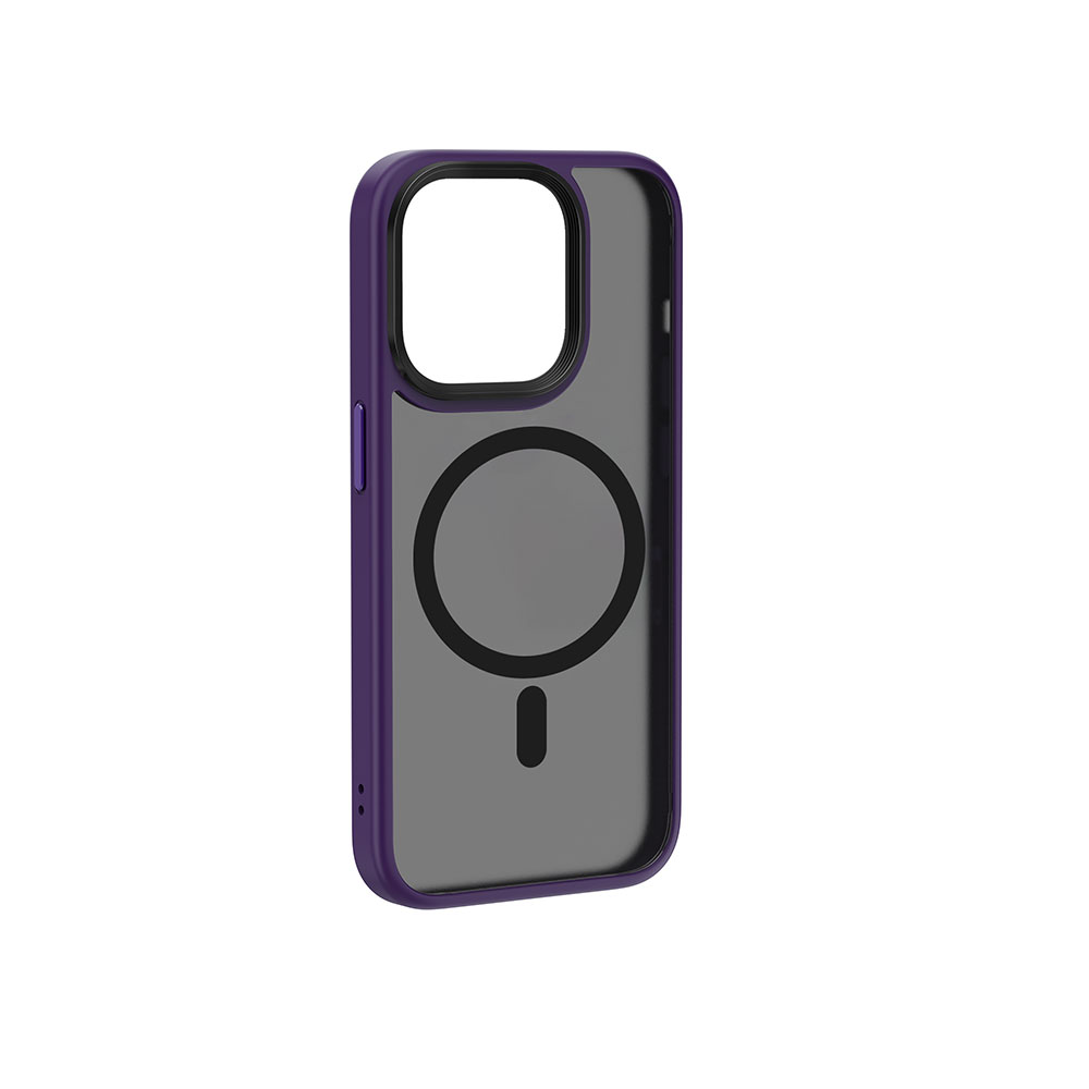 Apple iPhone 15 Pro Max Uyumlu Kılıf Wiwu FGG-011 Magsafe Şarj Özellikli Kamera Korumalı Kapak - 7