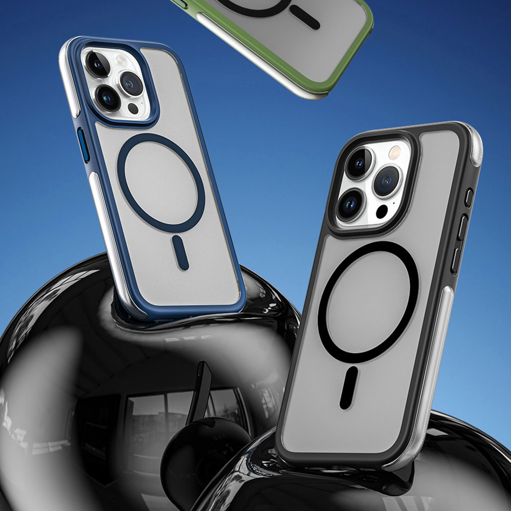 Apple iPhone 15 Pro Uyumlu Kılıf Wiwu ZKK-012 Magsafe Şarj Özellikli Air Cushion Kapak - 10