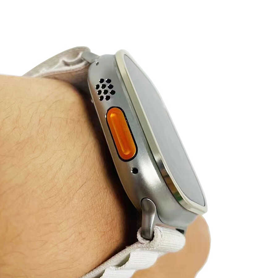 Apple Watch Ultra 49mm Uyumlu Zore Metal Kasa Koruyucu Saat Çerçevesi - 4