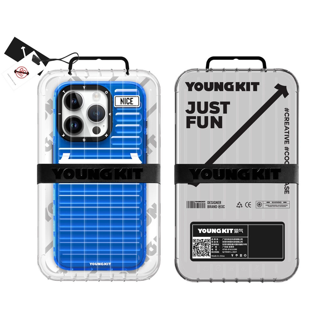 Apple iPhone 15 Pro Max Uyumlu Kılıf YoungKit Luggage FireFly Serisi Kapak - 16