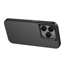 Apple iPhone 14 Pro Max Uyumlu Kılıf Aramid Karbon Fiber Magsafe Özellikli Wlons Radison Kapak - 5