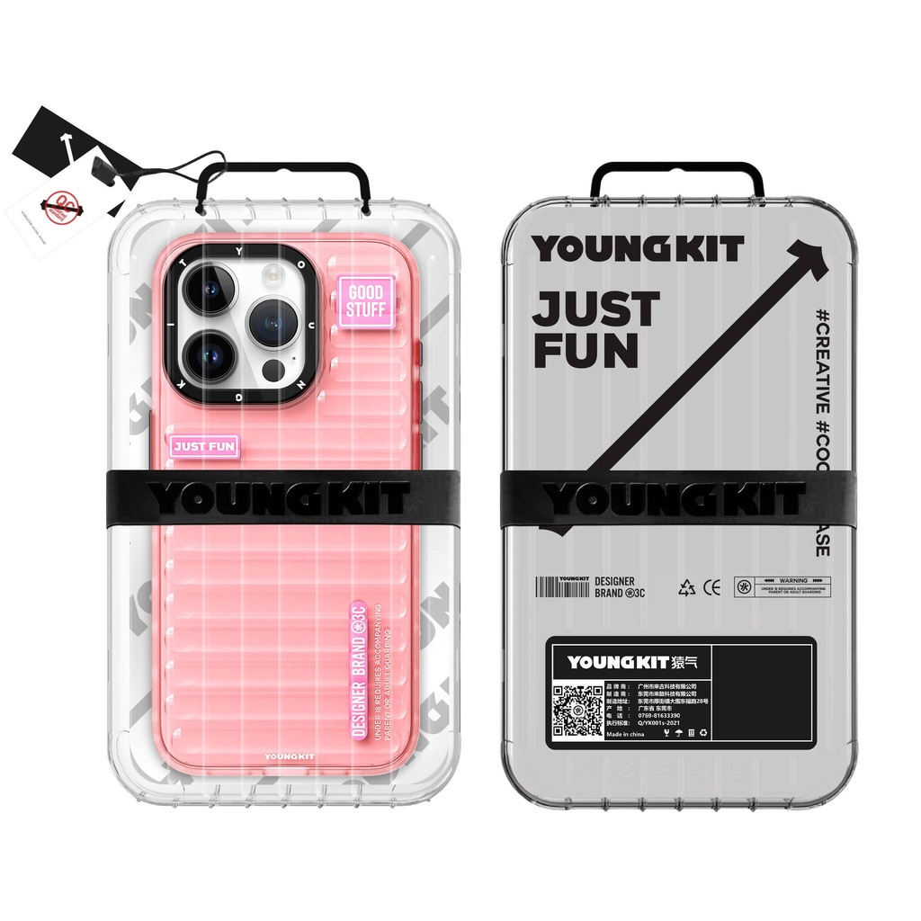 Apple iPhone 15 Pro Uyumlu Kılıf Şeffaf Renkli Tasarım YoungKit Fluorite Serisi Kapak - 12