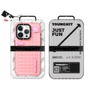 Apple iPhone 15 Pro Uyumlu Kılıf Şeffaf Renkli Tasarım YoungKit Fluorite Serisi Kapak - 12