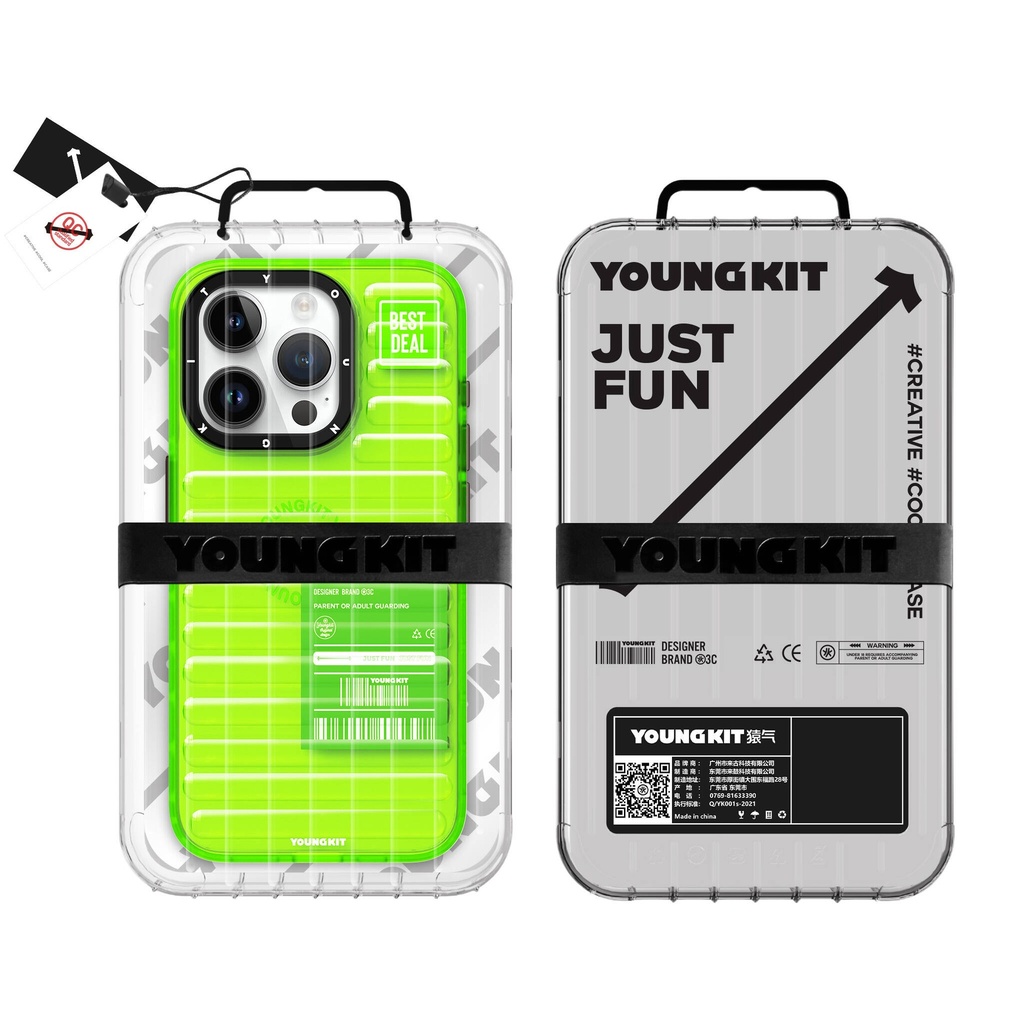 Apple iPhone 15 Pro Uyumlu Kılıf Şeffaf Renkli Tasarım YoungKit Fluorite Serisi Kapak - 13