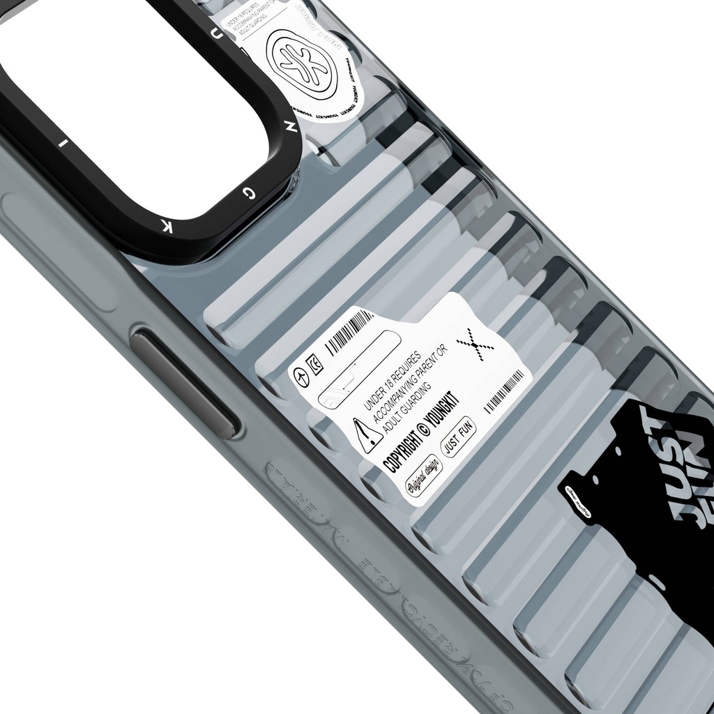 Apple iPhone 15 Pro Max Uyumlu Kılıf Şeffaf Renkli Tasarım YoungKit Fluorite Serisi Kapak - 3