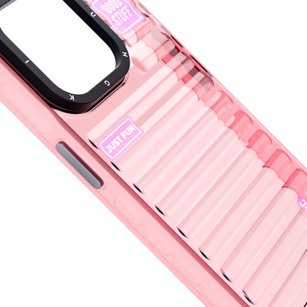 Apple iPhone 15 Pro Max Uyumlu Kılıf Şeffaf Renkli Tasarım YoungKit Fluorite Serisi Kapak - 4