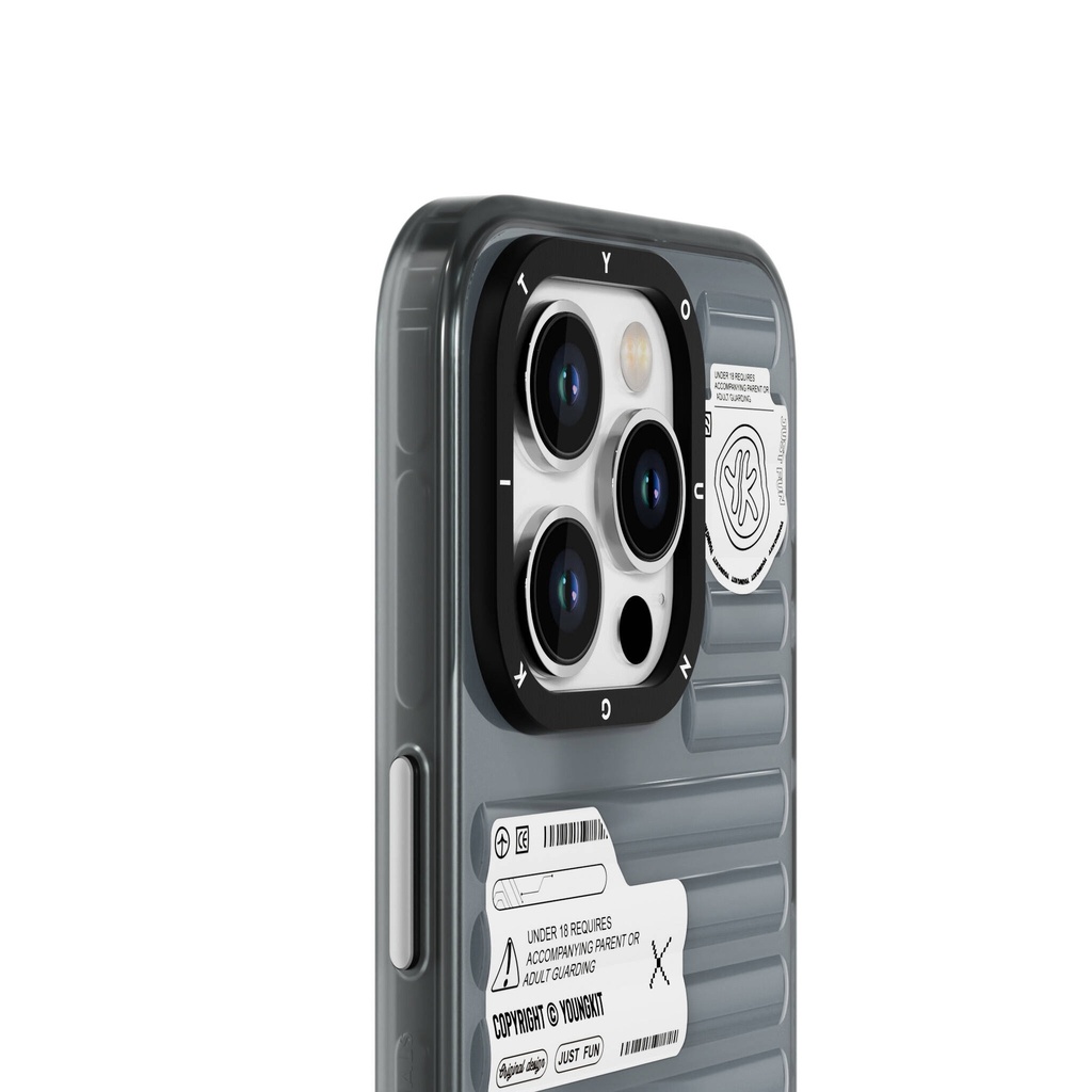 Apple iPhone 15 Pro Max Uyumlu Kılıf Şeffaf Renkli Tasarım YoungKit Fluorite Serisi Kapak - 6