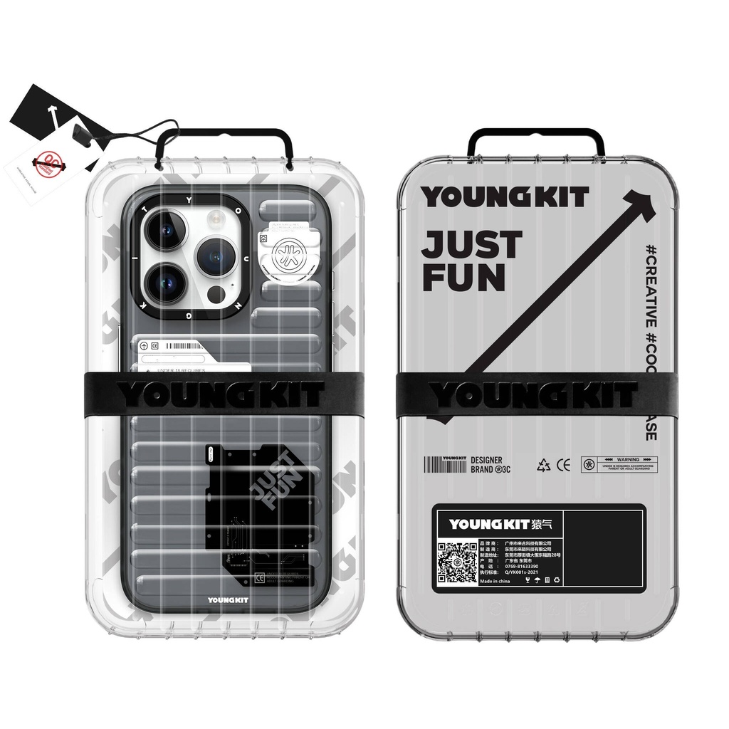 Apple iPhone 15 Pro Max Uyumlu Kılıf Şeffaf Renkli Tasarım YoungKit Fluorite Serisi Kapak - 13