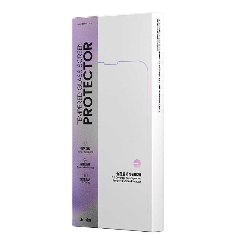 Apple iPhone 14 Pro Max Uyumlu ​​​​Benks V Pro Plus Şeffaf Ekran Koruyucu - 4