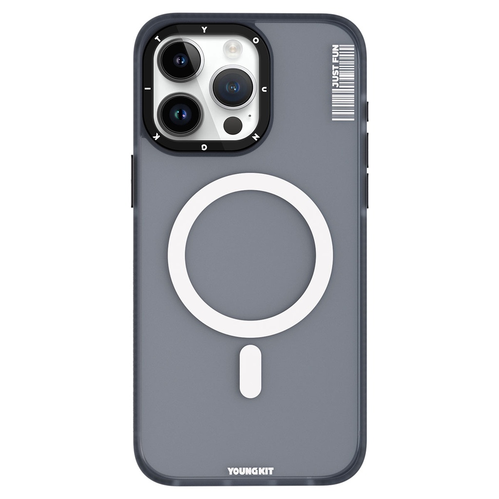 Apple iPhone 15 Pro Max Uyumlu Kılıf Magsafe Şarj Özellikli Youngkit Colored Sand Serisi Kapak - 7