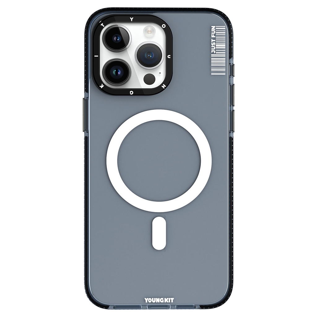 Apple iPhone 15 Pro Max Uyumlu Kılıf Magsafe Şarj Özellikli YoungKit Crystal Color Serisi Kapak - 2