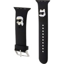 Apple Watch 42mm Uyumlu Karl Lagerfeld Orjinal Lisanslı İkonik Karl & Choupette Logolu Silikon Kordon