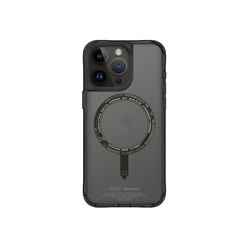 Apple iPhone 15 Pro Max Uyumlu Kılıf SkinArma Şeffaf Airbag Tasarımlı Magsafe Şarj Özellikli Saido Kapak