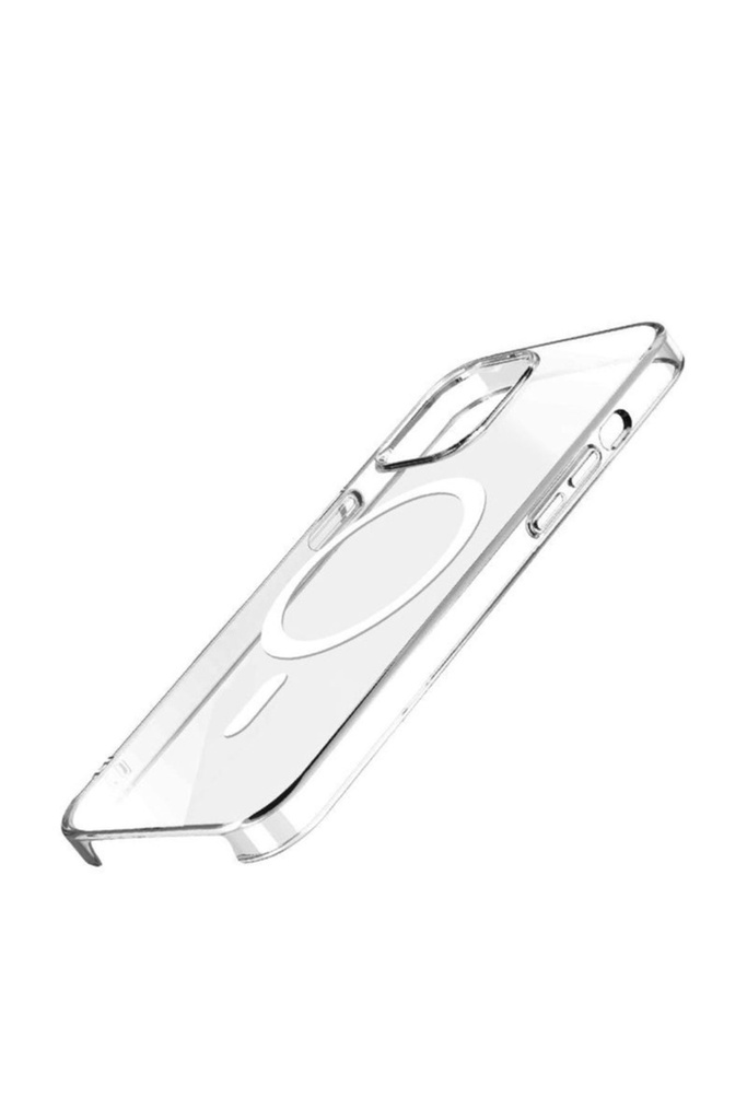 Apple iPhone 15 Pro Uyumlu Kılıf Zore Wireless Şarj Özellikli Şeffaf Orjin Kapak