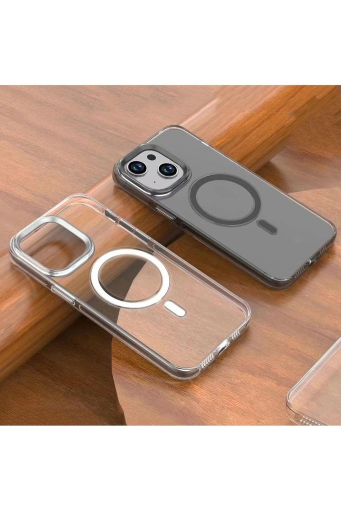 Apple iPhone 15 Uyumlu Kılıf Zore Wireless Şarj Özellikli Şeffaf Efsane Kapak