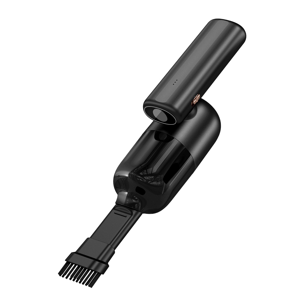 Wiwu Wi-Ai002 5in1 Oto Araç Lastik Şişirme Pompası - Oto Araç Süpürgesi - Vakum Makinesi - Fener Dijital Ekranlı Araç Hava Kompresörü - 1