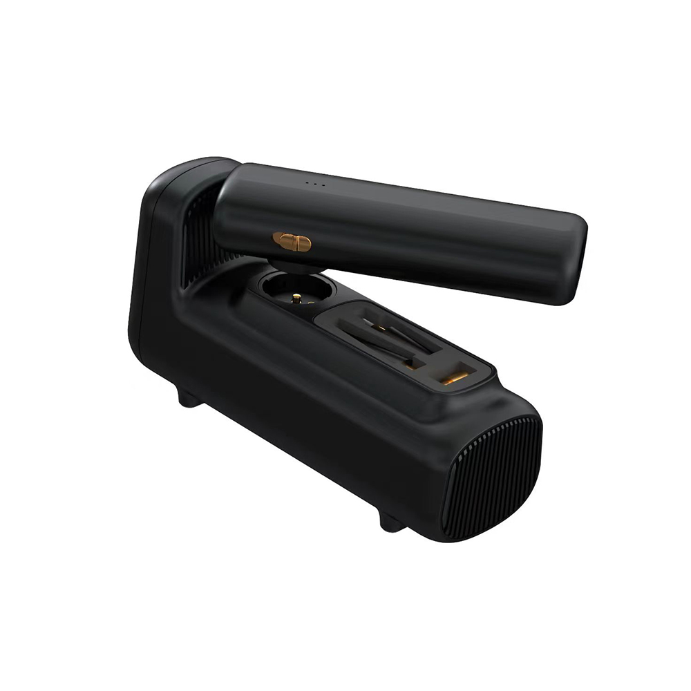 Wiwu Wi-Ai002 5in1 Oto Araç Lastik Şişirme Pompası - Oto Araç Süpürgesi - Vakum Makinesi - Fener Dijital Ekranlı Araç Hava Kompresörü - 5