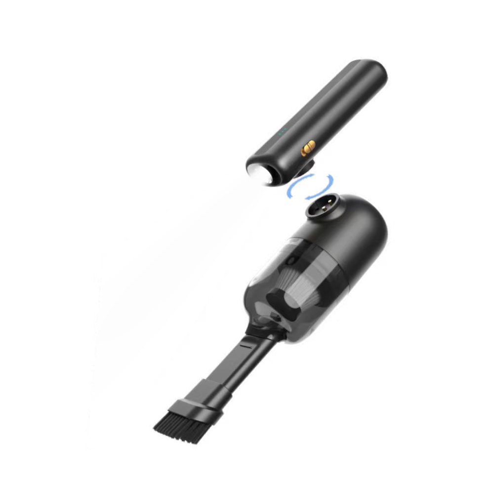 Wiwu Wi-Ai002 5in1 Oto Araç Lastik Şişirme Pompası - Oto Araç Süpürgesi - Vakum Makinesi - Fener Dijital Ekranlı Araç Hava Kompresörü - 6