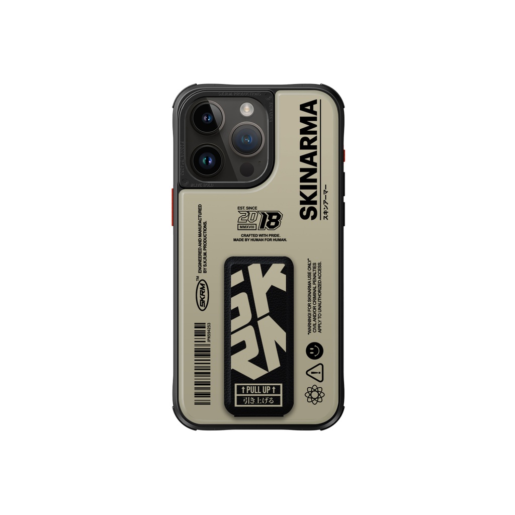 Apple iPhone 15 Pro Uyumlu Kılıf SkinArma Desenli Airbag Tasarımlı Standlı Spunk Kapak - 2