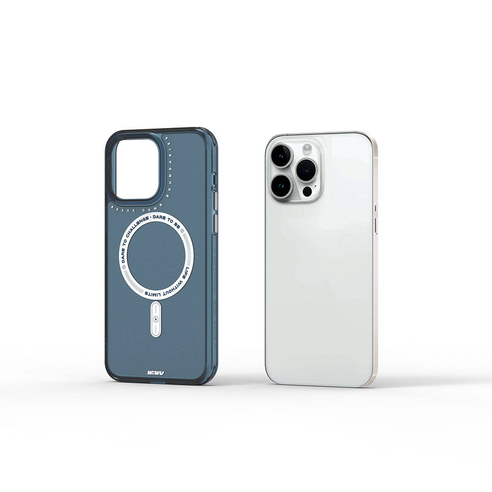 Apple iPhone 15 Pro Max Uyumlu Kılıf Magsafe Şarj Özellikli Wiwu Basic Color J Serisi Kapak - 2