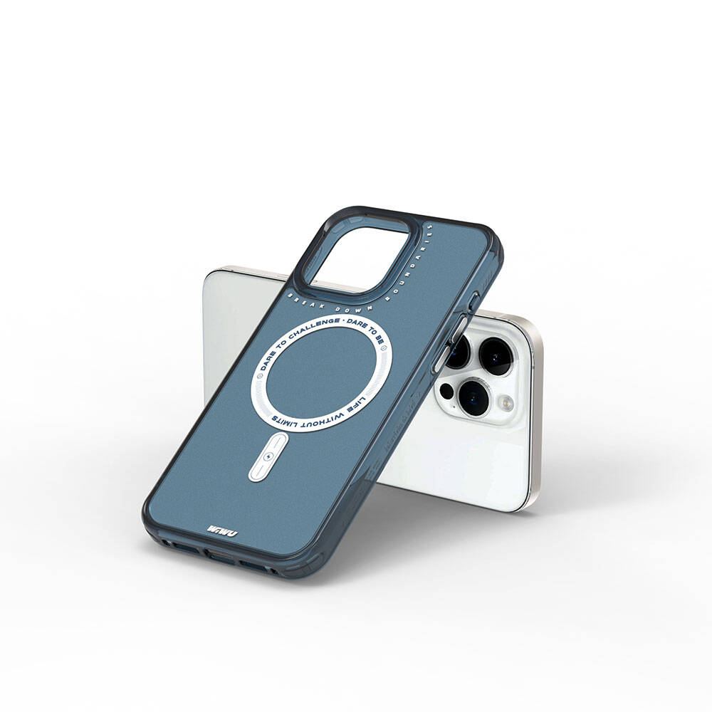 Apple iPhone 15 Pro Max Uyumlu Kılıf Magsafe Şarj Özellikli Wiwu Basic Color J Serisi Kapak - 4