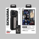 Apple iPhone 15 Pro Uyumlu Kılıf SkinArma Standlı Deri Görünümlü Slate Kapak - 8