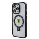 Apple iPhone 15 Pro Max Uyumlu Kılıf Ferrari Magsafe Şarj Özellikli Standlı Buzlu Yüzey Dizayn Kapak - 2