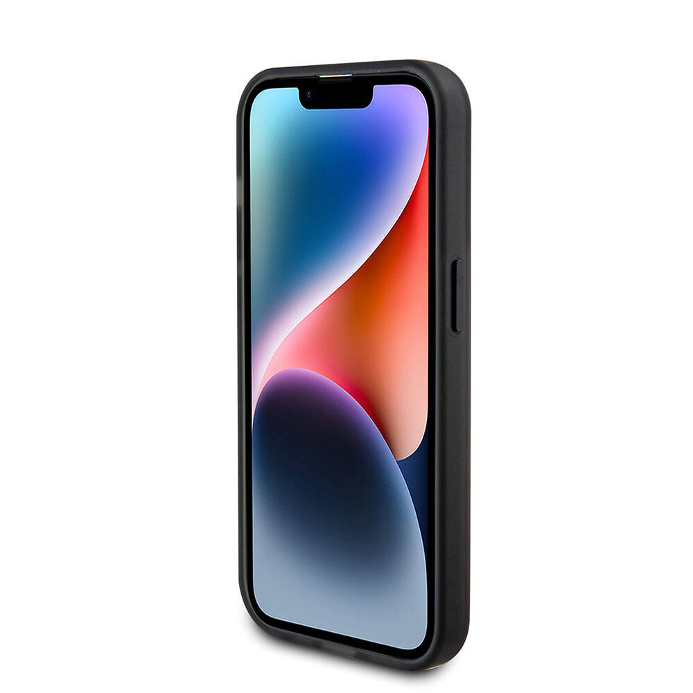 Apple iPhone 15 Pro Max Uyumlu Kılıf Ferrari Magsafe Şarj Özellikli Standlı Buzlu Yüzey Dizayn Kapak - 4