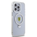 Apple iPhone 15 Pro Max Uyumlu Kılıf Ferrari Magsafe Şarj Özellikli Standlı Buzlu Yüzey Dizayn Kapak - 19