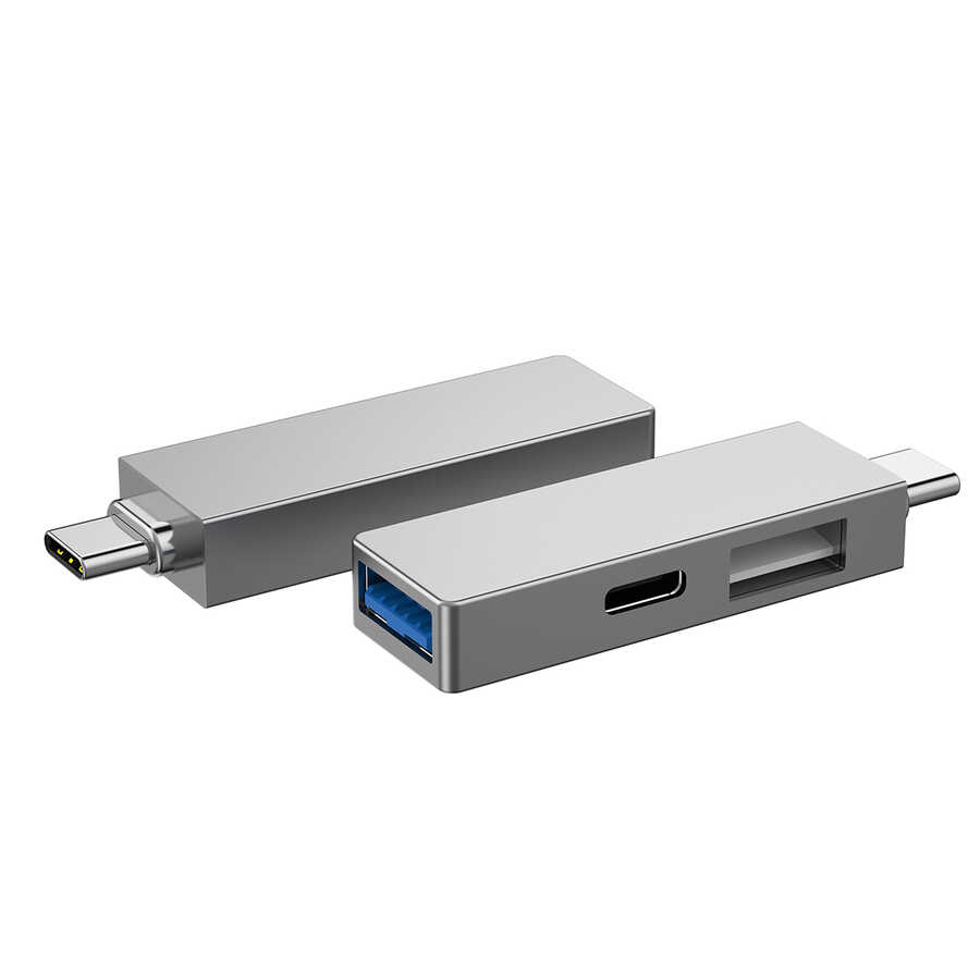 Wiwu Alpha T02 Pro 3 in 1 Type-C Hub PD Portlu Usb Çoğaltıcı - 5
