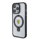 Apple iPhone 15 Pro Max Uyumlu Kılıf Ferrari Magsafe Şarj Özellikli Standlı Buzlu Yüzey Dizayn Kapak - 27