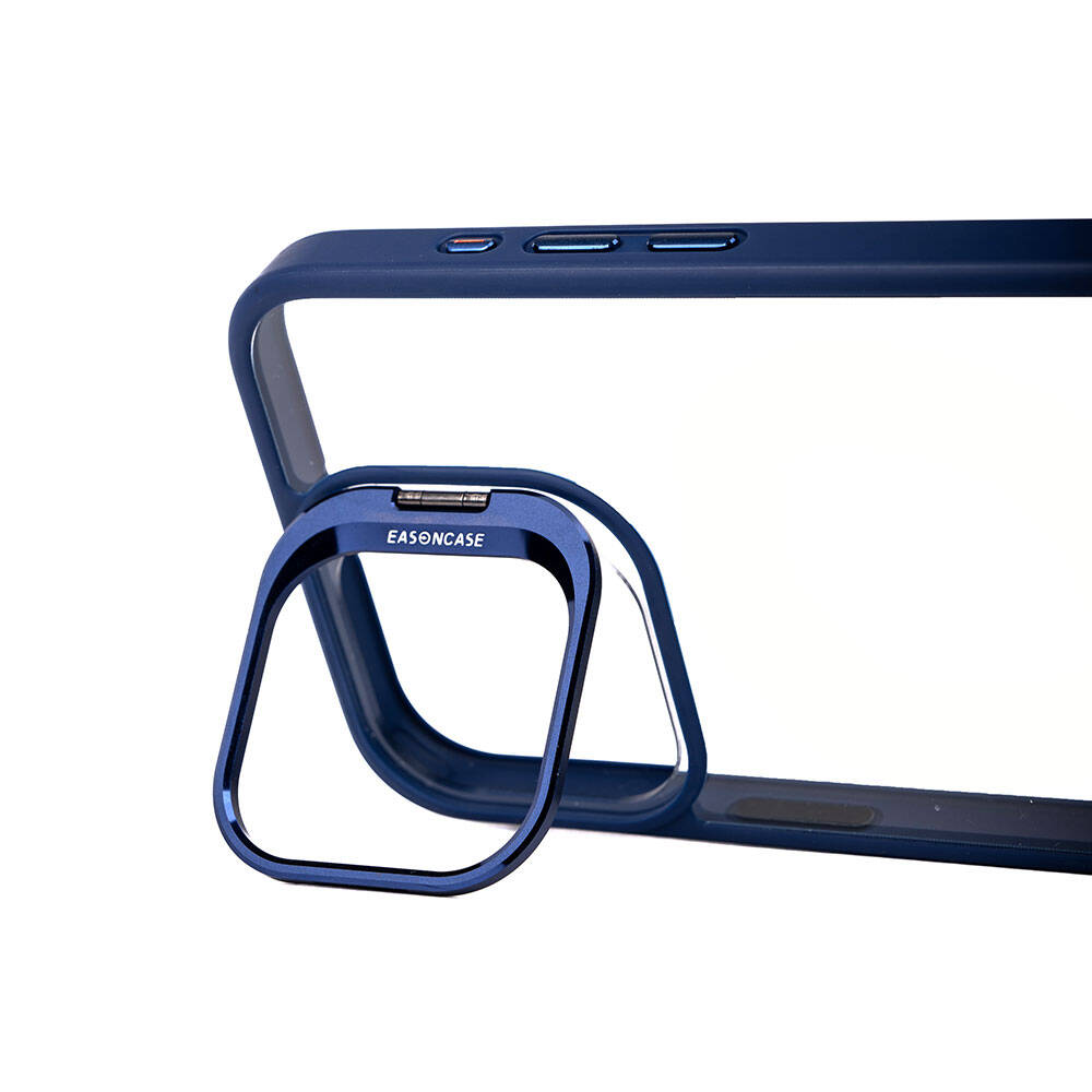 Apple iPhone 15 Pro Uyumlu Kılıf Kamera Lens Korumalı Standlı Zore Klon Lensli Kapak - 1