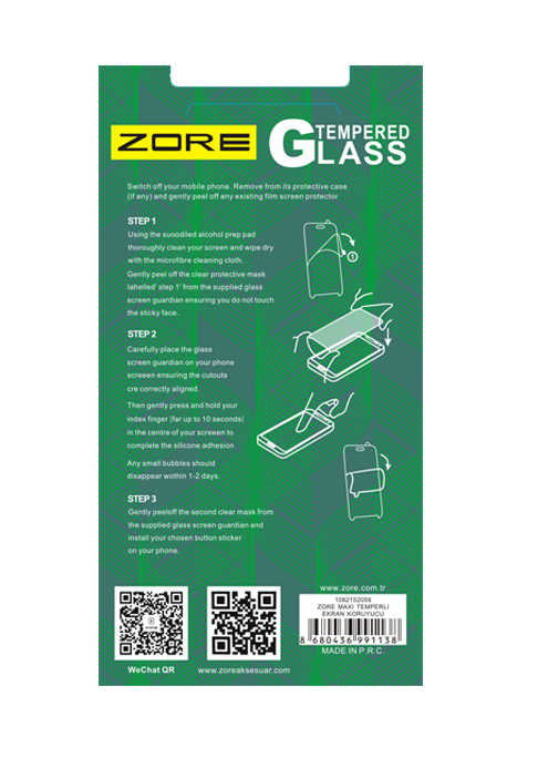 LG G7 Uyumlu Zore Maxi Glass Temperli Cam Koruyucu - 1