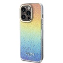 Apple iPhone 15 Pro Max Uyumlu Kılıf Guess Orjinal Lisanslı Yazı Logolu Mirror Disco Kapak - 1