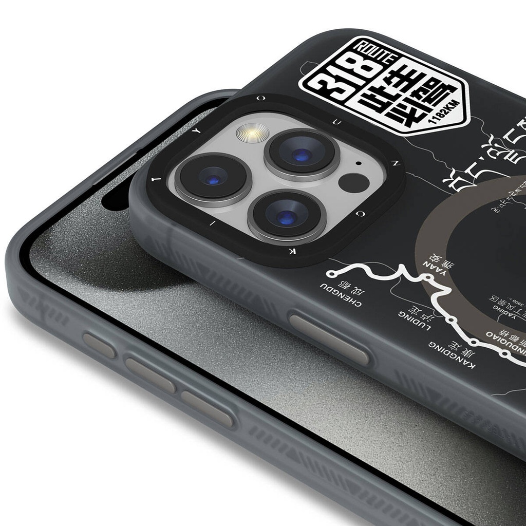 Apple iPhone 15 Pro Uyumlu Kılıf Magsafe Şarj Özellikli Youngkit 318 Road Serisi Kapak - 1