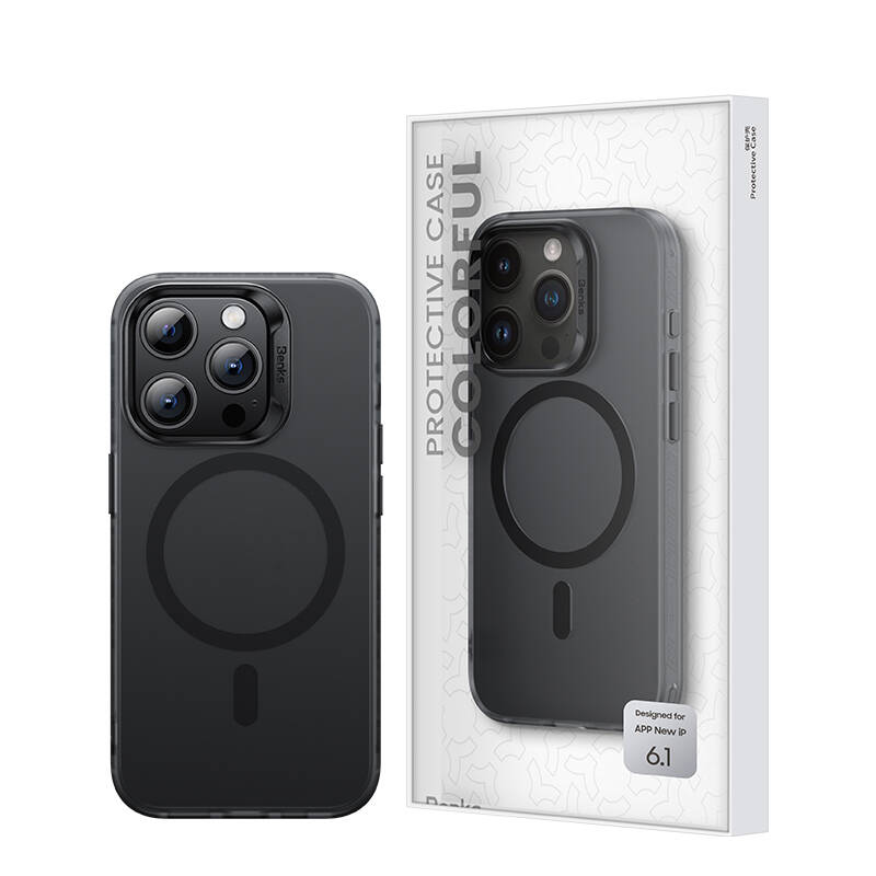 Apple iPhone 15 Pro Uyumlu Kılıf Magsafe Şarj Özellikli Benks Lucid Armor Kapak - 14