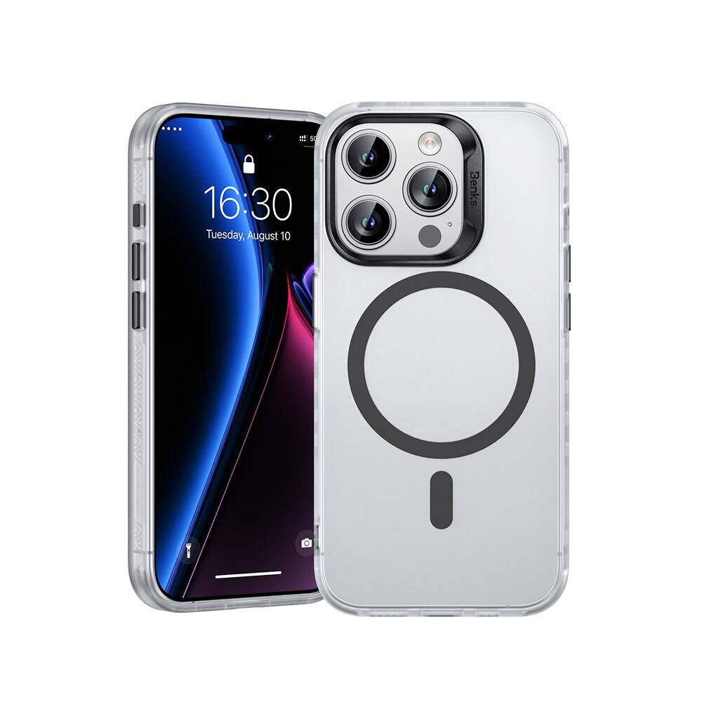 Apple iPhone 15 Pro Uyumlu Kılıf Magsafe Şarj Özellikli Benks Lucid Armor Kapak - 20