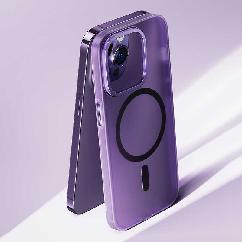 Apple iPhone 14 Uyumlu Kılıf Wireless Şarj Destekli Benks Yeni Seri Magnetik Haze Kapak - 4