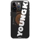 Apple iPhone 15 Pro Max Uyumlu Kılıf Magsafe Şarj Özellikli Youngkit Binfen Serisi Yazı Temalı Kapak - 6
