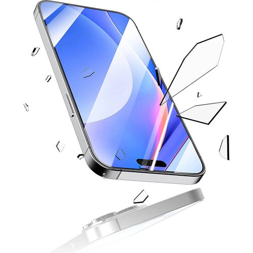 Apple iPhone 15 Plus Uyumlu Recci RSP-A03SD 3D HD Full Transparan Temperli Cam Ekran Koruyucu