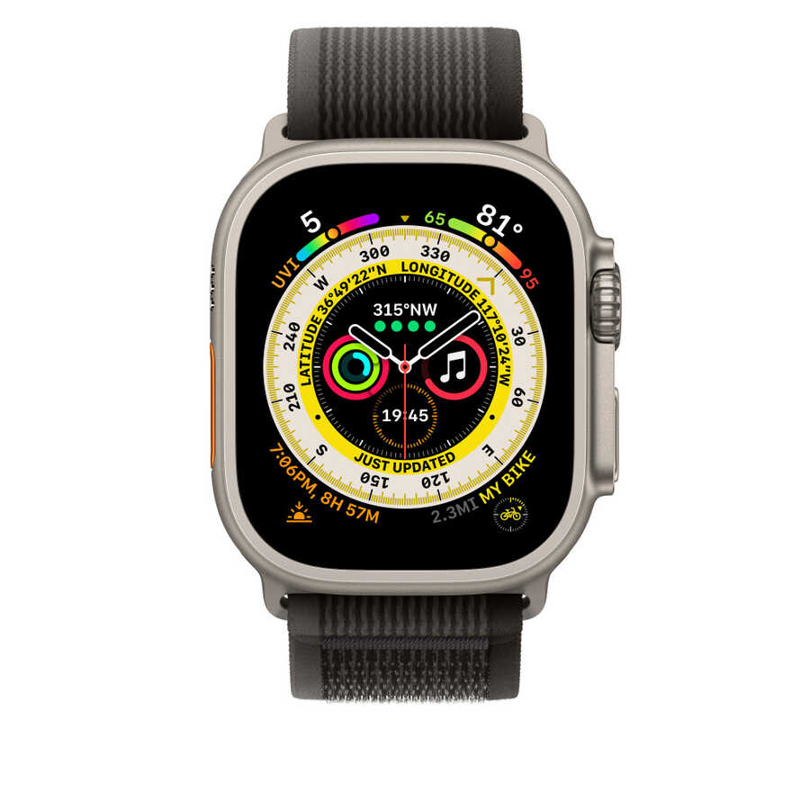 Apple Watch 7 41mm Uyumlu Wiwu Trail Loop Naylon Örgü İşlemeli Hasır Kordon Strap Kayış - 7