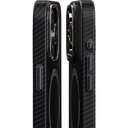 Apple iPhone 15 Uyumlu Kılıf Recci Machinist Serisi Magsafe Şarj Özellikli Magnetik Karbon Kapak